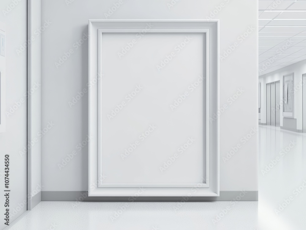 Blank empty white picture frame mockup in a hospital corridor --ar 4:3 --v 6.1 Job ID: 24376208-aac7-413c-a47c-4ffded9d6b03 Blank empty white picture frame mockup in a hospital corridor --ar 4:3 --v 6.1 Job ID: 24376208-aac7-413c-a47c-4ffded9d6b03