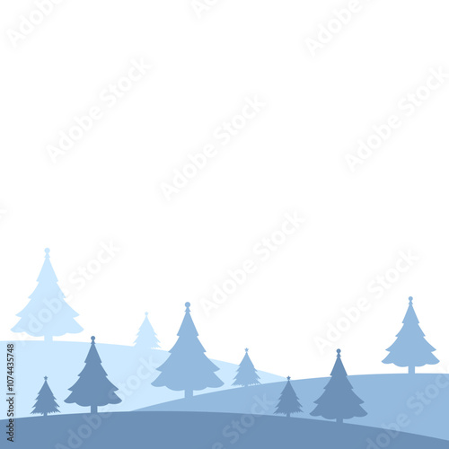 Wallpaper Mural Winter Landscape Illustration Torontodigital.ca