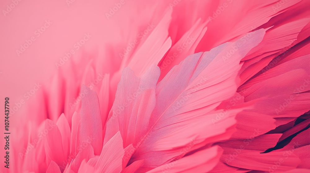 A close-up view of soft pink feathers, creating a serene and delicate aesthetic perfect for various design projects. A close-up view of soft pink feathers, creating a serene and delicate aesthetic perfect for various design projects.