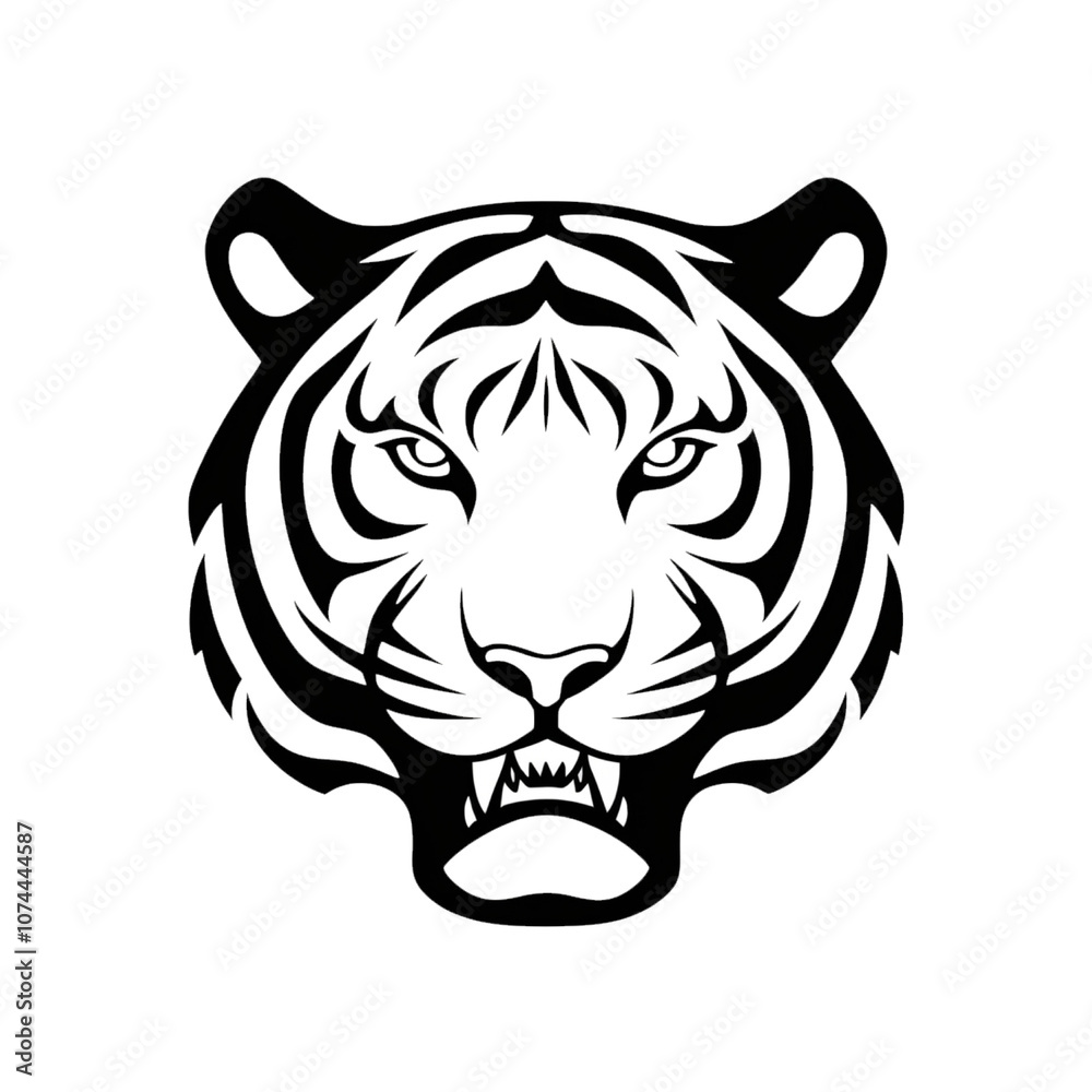 Fierce Tiger Head Logo – Bold Symbol of Power and Strength Fierce Tiger Head Logo – Bold Symbol of Power and Strength