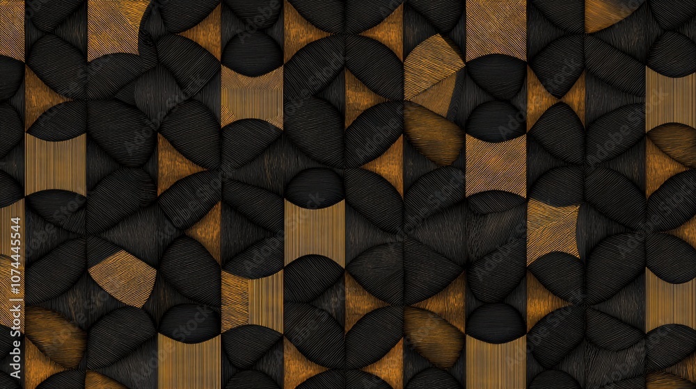 A black and gold patterned background with a lot of detail A black and gold patterned background with a lot of detail