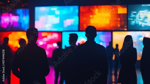 silhouette of a person in a hall