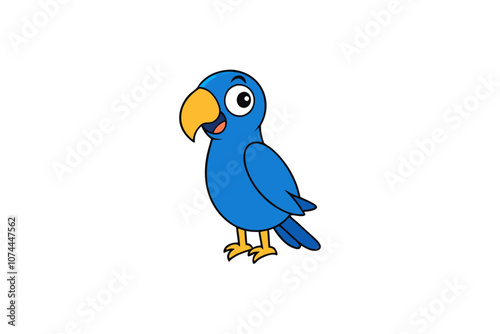 Parrot cartoon vector