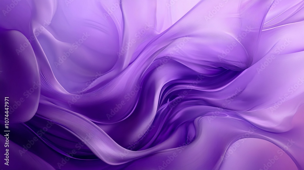 Obraz premium Elegant abstract purple background with rich texture and flowing banner design for creative projects, graphic design, digital art