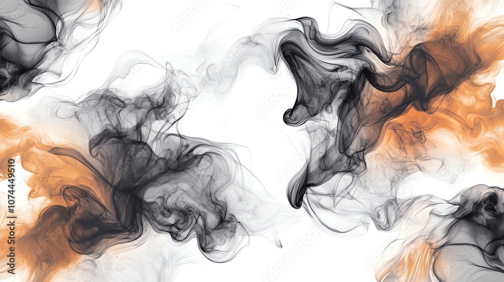 Fototapeta premium smoke on black background