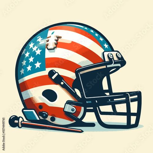 american football logo sign template