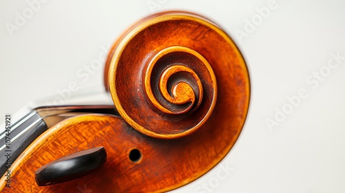 Exquisite cello, a symphony of strings, Captures hearts with its enchanting rings. Isolated on white, a canvas so plain, Its expressive soul, a captivating strain. photo