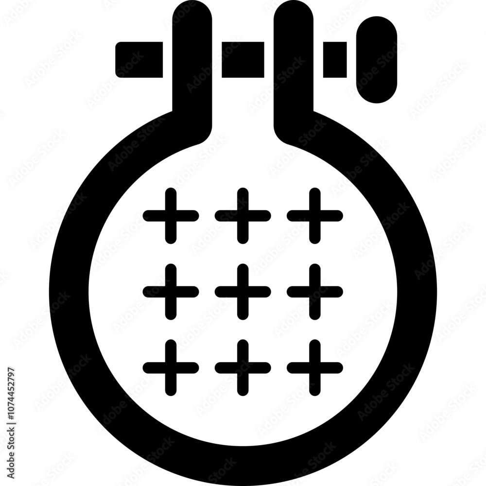 Obraz premium Embroidery Hoop Icon