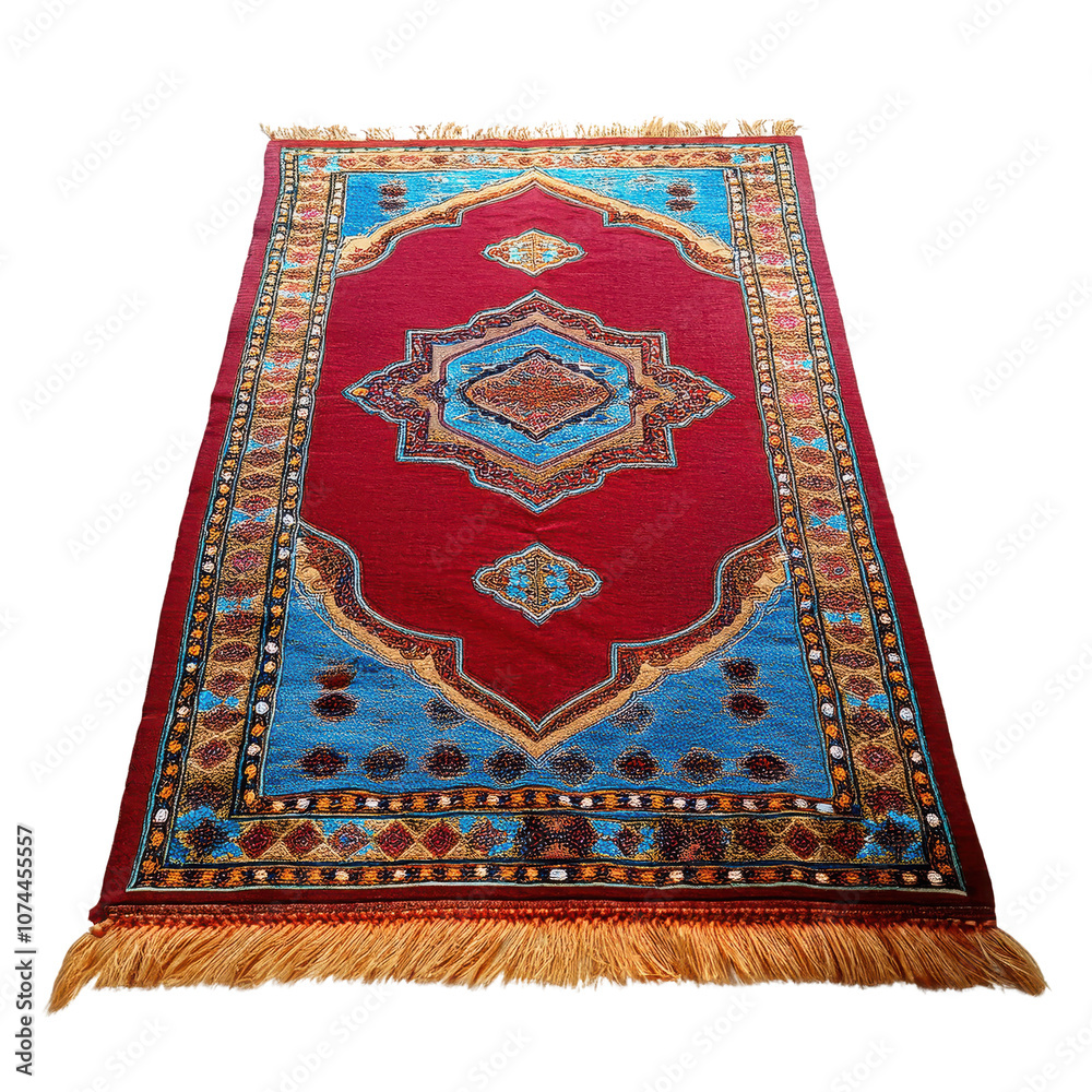 Beautifully crafted traditional carpet with intricate patterns and rich colors. transparent background Beautifully crafted traditional carpet with intricate patterns and rich colors. transparent background