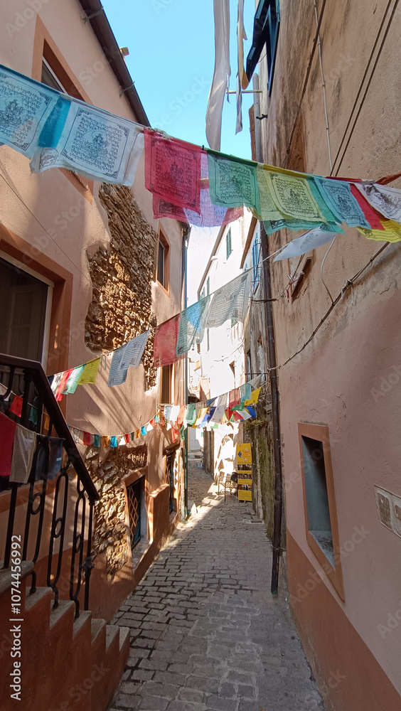 street in the town of Capoliveri on Elba island
