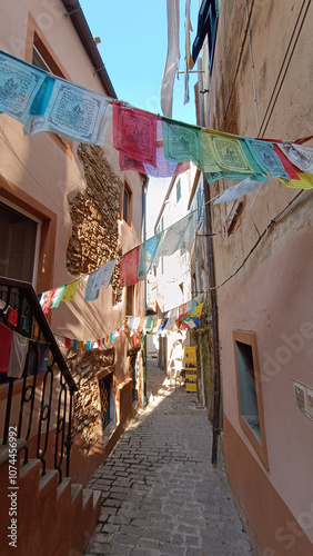 Obraz na płótnie street in the town of Capoliveri on Elba island w salonie