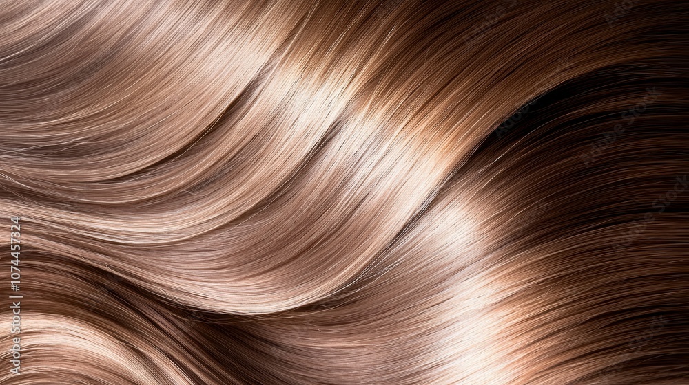 A close up of a woman's long brown hair A close up of a woman's long brown hair