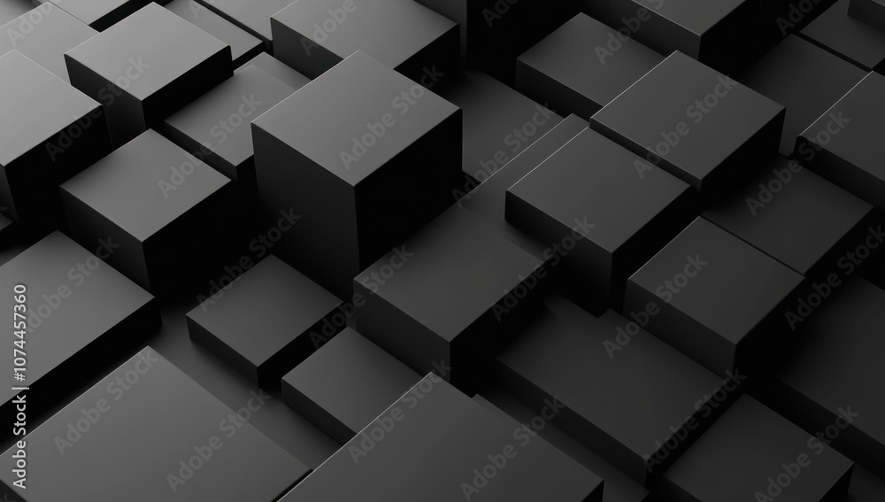 Abstract 3D Block Pattern Abstract 3D Block Pattern