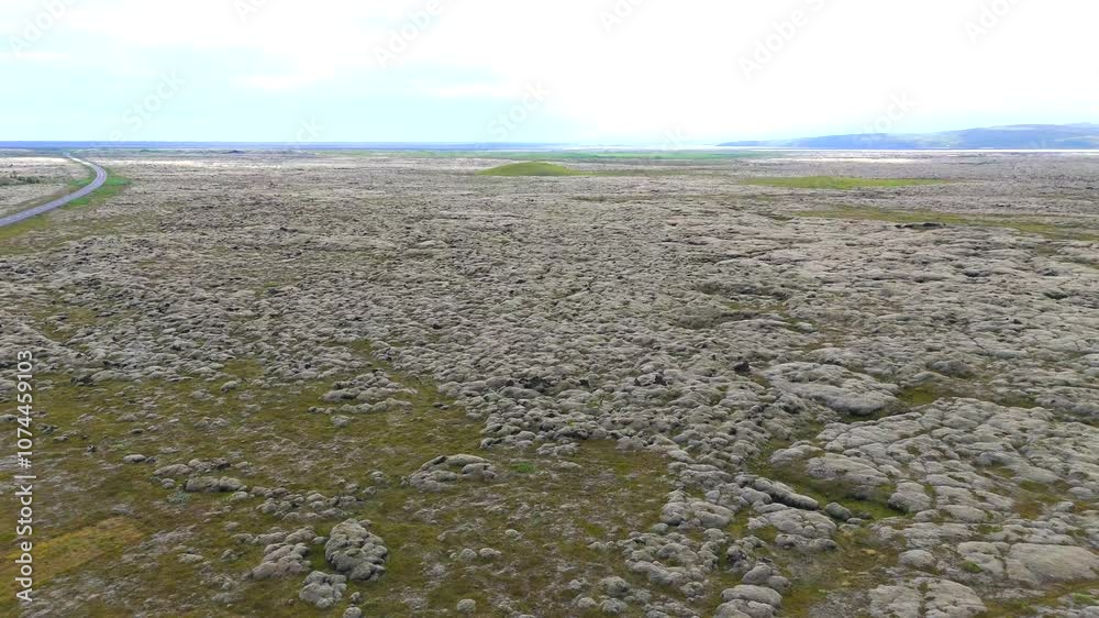 Aerial views reveal an otherworldly landscape in Iceland that resembles the moon’s surface. Aerial views reveal an otherworldly landscape in Iceland that resembles the moon’s surface.