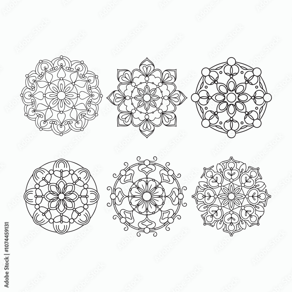 Mandala art, design for wall papers, paint shirts and tiles, vector illustration Mandala art, design for wall papers, paint shirts and tiles, vector illustration