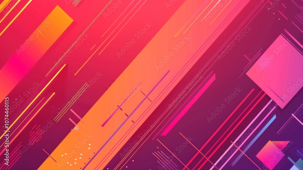 Abstract Geometric Background with Bright Colors Abstract Geometric Background with Bright Colors