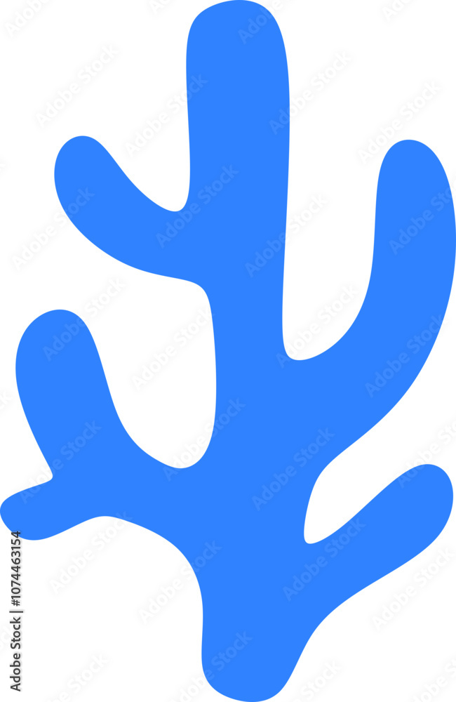 Coral Abstract Shape