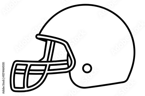 football helmet silhouette illustration