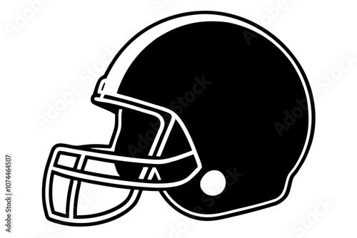 football helmet silhouette illustration