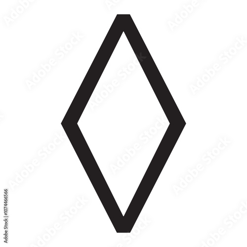 Black lozenge mark symbol sign icon logo