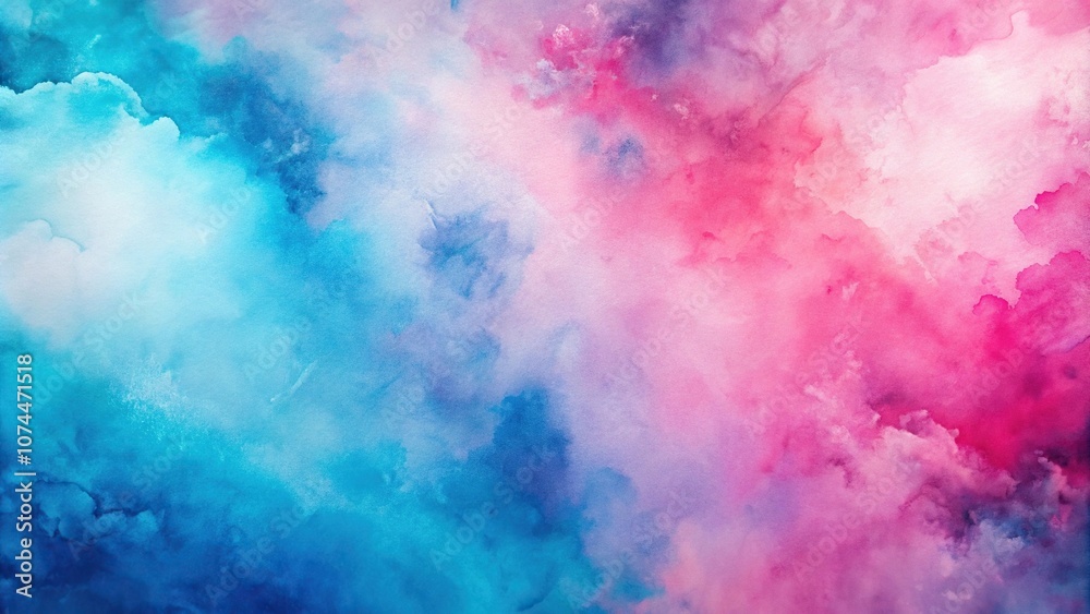 Obraz premium abstract pink and blue watercolor background aerial view