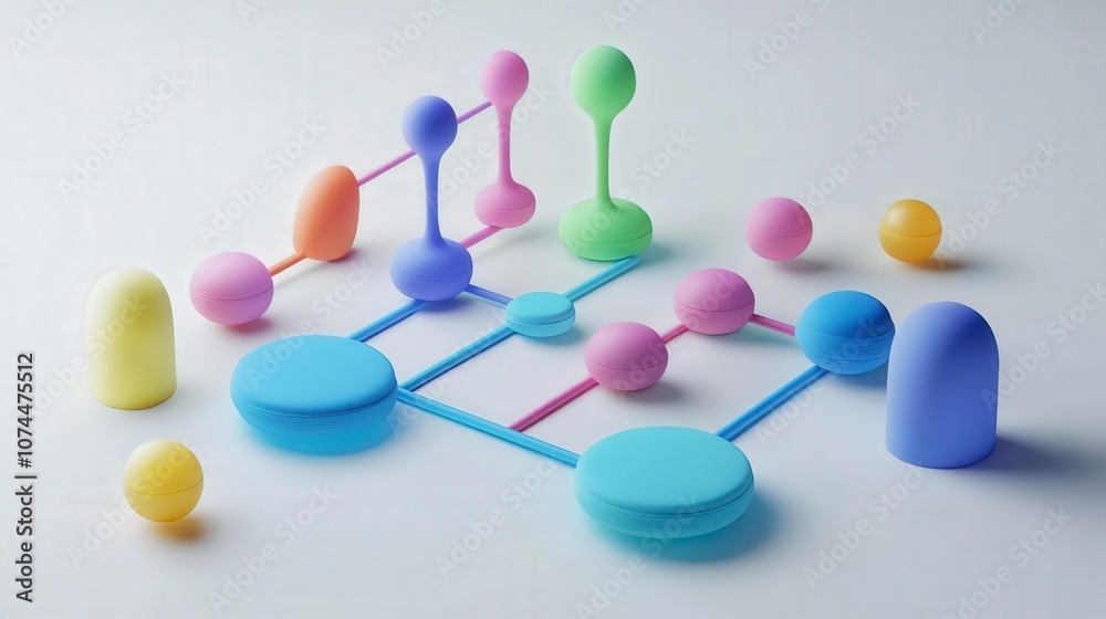 Colorful Abstract Geometric Shapes Arrangement Colorful Abstract Geometric Shapes Arrangement