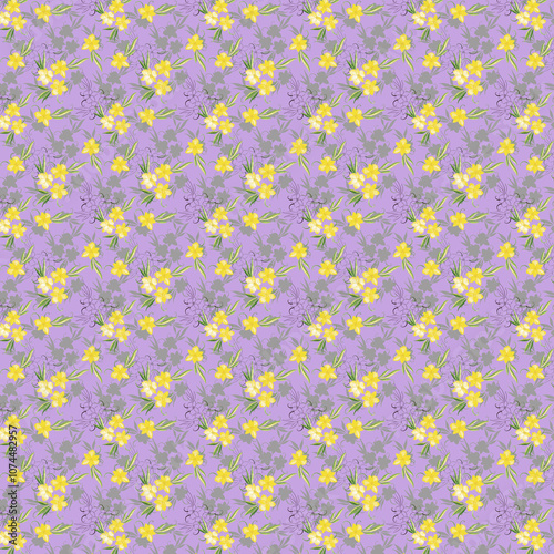 12 Seamless Pattern Set, Watercolor Flowers, Scrapbook Paper, Flowers, Fabric, Beautiful Backgrounds, Pastel Colors