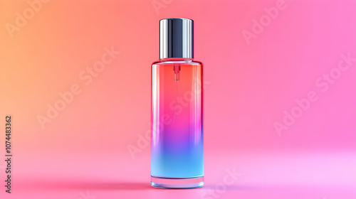 Gradient Perfume Bottle 3D Illustration