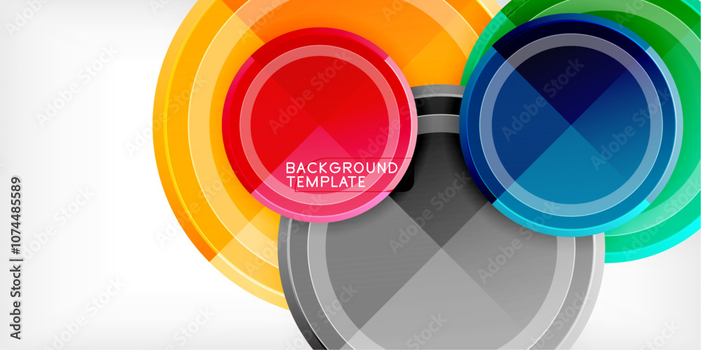 Geometric design abstract background - circles Geometric design abstract background - circles