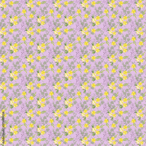 12 Seamless Pattern Set, Watercolor Flowers, Scrapbook Paper, Flowers, Fabric, Beautiful Backgrounds, Pastel Colors