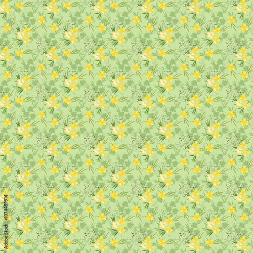 12 Seamless Pattern Set, Watercolor Flowers, Scrapbook Paper, Flowers, Fabric, Beautiful Backgrounds, Pastel Colors