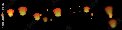 Loy krathong festival card.