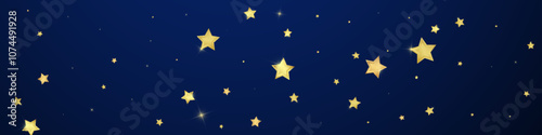 Magic stars vector overlay.  Gold stars scattered