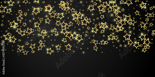Starry night fairy tale background.