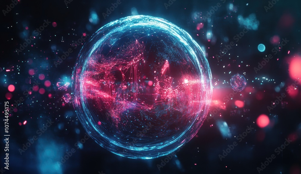 Neon Sphere. Neon Sphere.