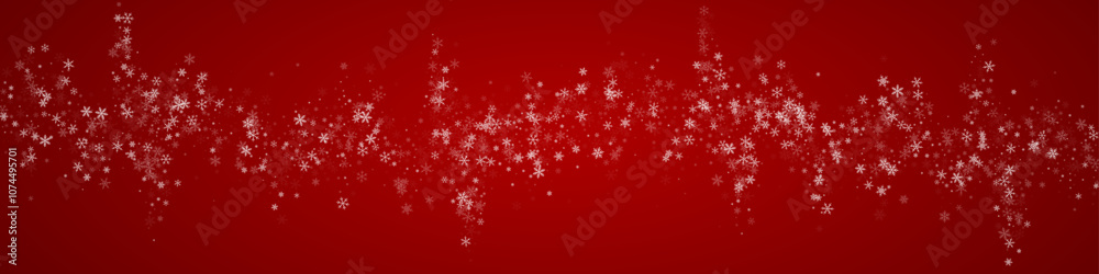 Snowfall overlay christmas background. Subtle