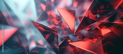 glass pyramid triangle shape business background 23