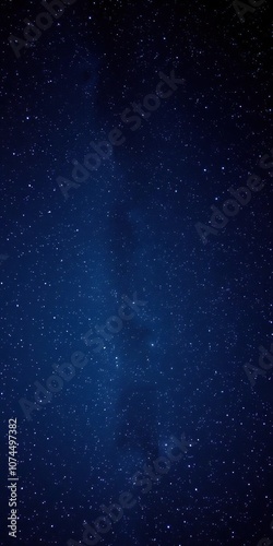 A vibrant and mesmerizing starry night sky filled with countless twinkling stars, blue, shine