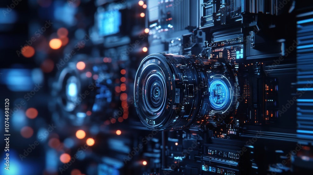 Futuristic Camera Lens. Futuristic Camera Lens.