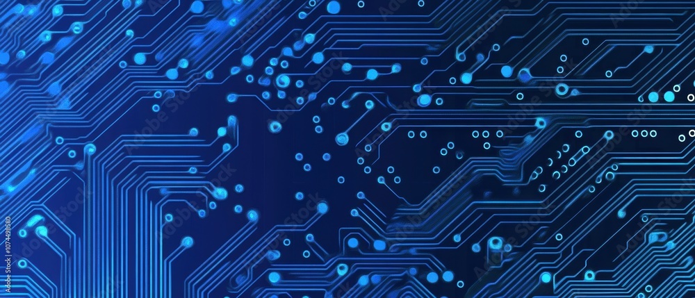 Blue Circuit Board.