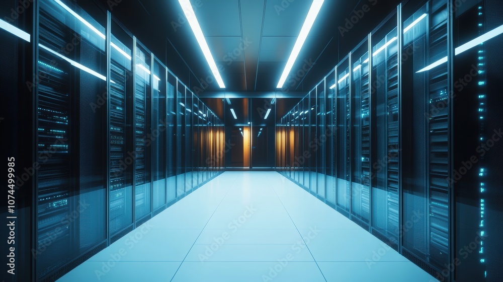 Server Room Corridor. Server Room Corridor.