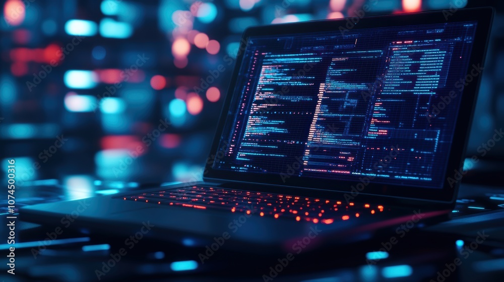 Laptop Code Night. Laptop Code Night.