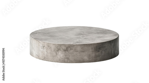 Circular Concrete Pedestal Modern Minimalist Display Stand Product Photography
