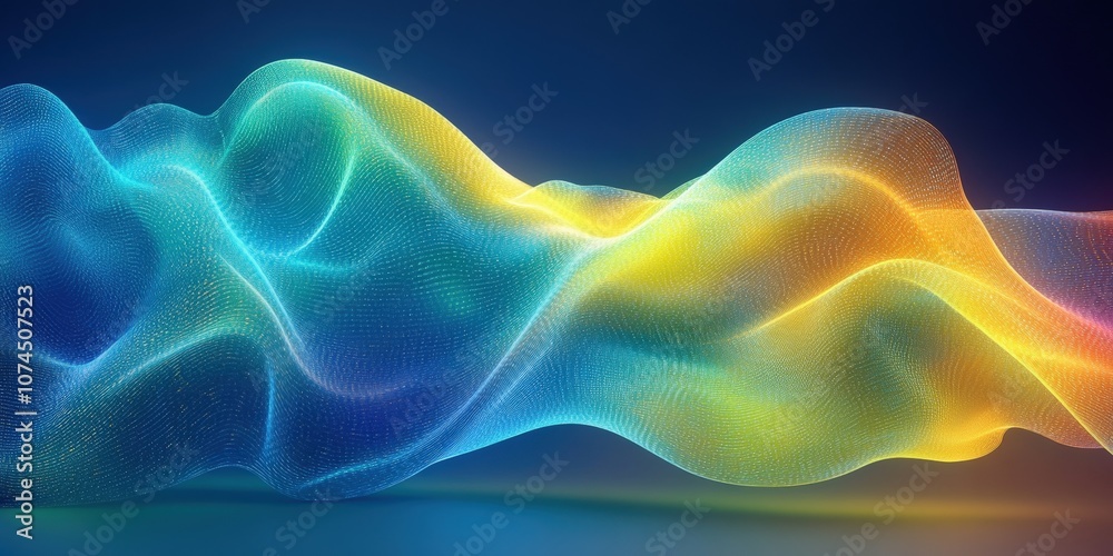 Abstract Waves of Light and Digital Energy Flowing in Vibrant Colors Representing Motion and Dynamics in a Futuristic Space Abstract Waves of Light and Digital Energy Flowing in Vibrant Colors Representing Motion and Dynamics in a Futuristic Space