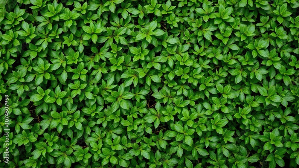 Lush green foliage background with small leaves and intricate textures, nature, green, background Lush green foliage background with small leaves and intricate textures, nature, green, background