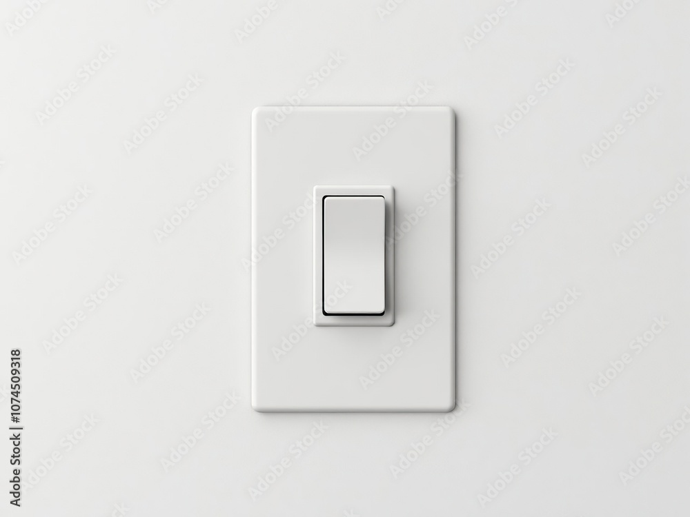Modern gray triangular light switch on a wall, switch, technology Modern gray triangular light switch on a wall, switch, technology