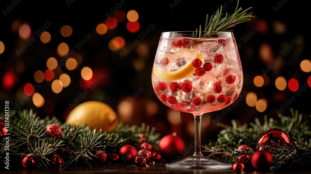 Christmas sangria with red berry, lemon, orange, cinnamon sticks and mint - perfect for the winter holiday. Christmas sangria with red berry, lemon, orange, cinnamon sticks and mint - perfect for the winter holiday.