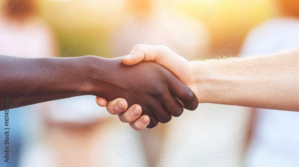 Diverse Hands Shaking in Agreement Diverse Hands Shaking in Agreement
