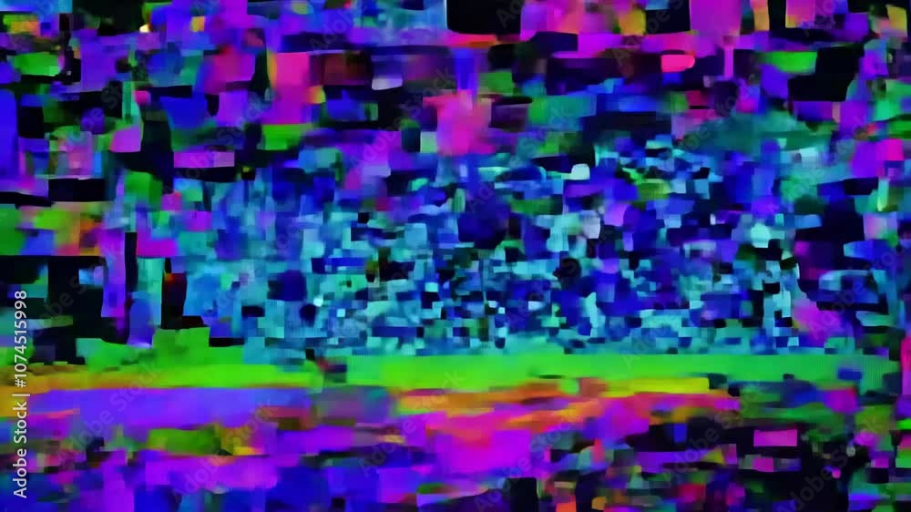 Colorful abstract patterns in vibrant digital art