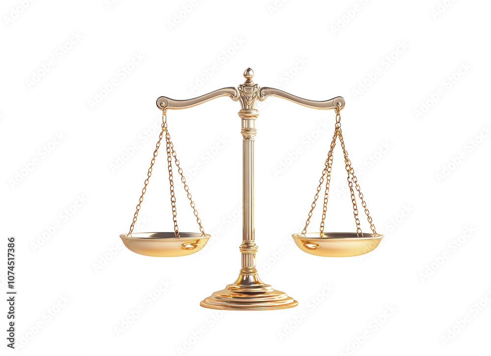 Classic Justice Scale in Gold Finish Classic Justice Scale in Gold Finish